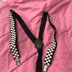I am selling some checker board suspenders